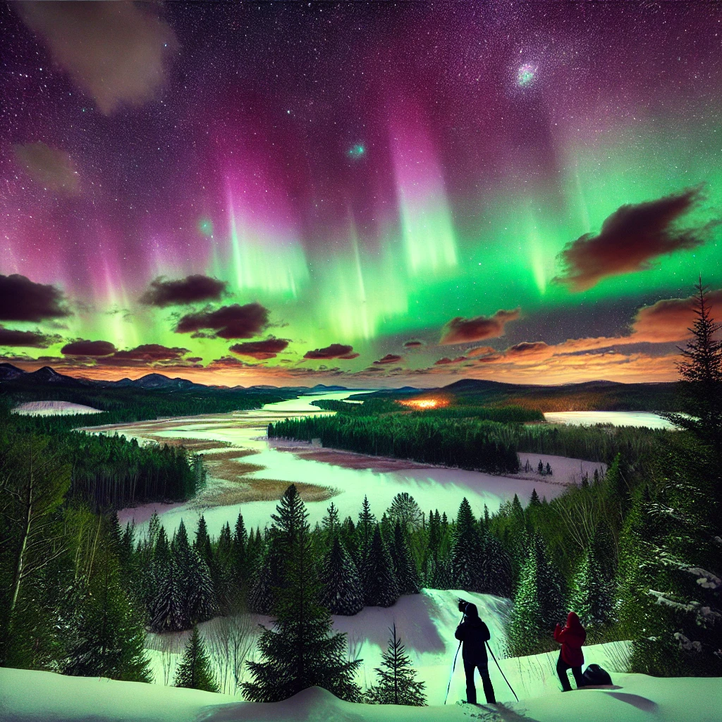 aurora borealis, or Northern Lights